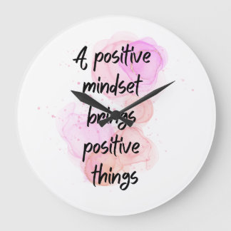 Grande Horloge Ronde citations inspirationnelles positives, Get Motivat