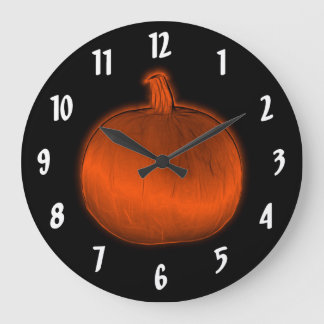Grande Horloge Ronde Citrouille