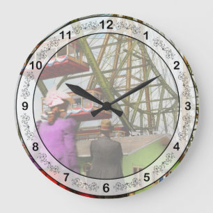 Grande Horloge Ronde City - Chicago, IL - Le premier Ferris Wheel 1893