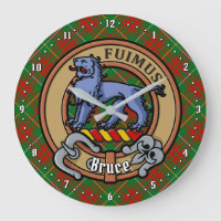 Clan Bruce Crest sur la chasse Tartan