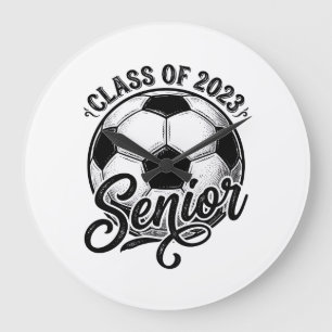 Grande Horloge Ronde Classe de football senior 2023 T-shirt de fin d'ét