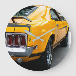 Grande Horloge Ronde Classic Mustang Super Car