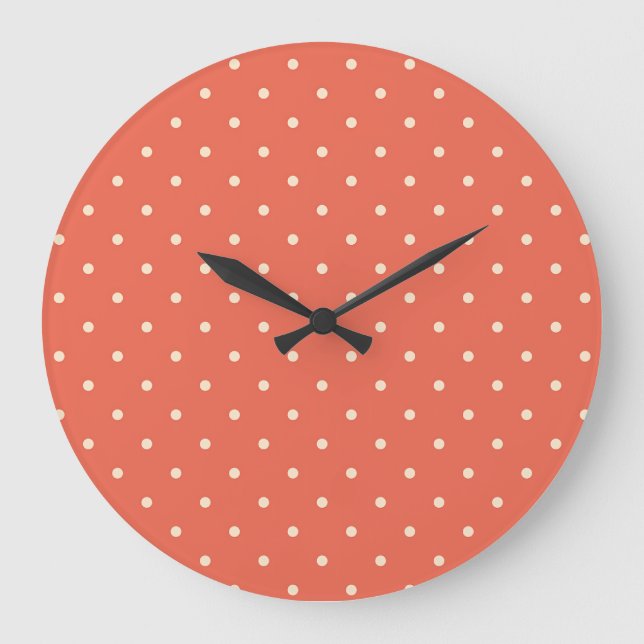 Grande Horloge Ronde Classic Rust Polka Dot (Recto)