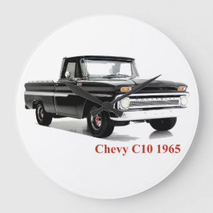 Grande Horloge Ronde Classic Truck Image for Round Large Wall Clock