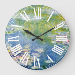 Grande Horloge Ronde Claude Monet nénuphar à Giverny