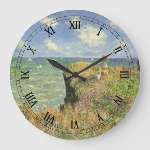 Grande Horloge Ronde Cliff Walk à Pourville par Claude Monet