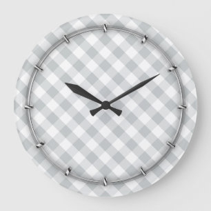 Grande Horloge Ronde Cliquez sur Personnaliser pour modifier Gris en co