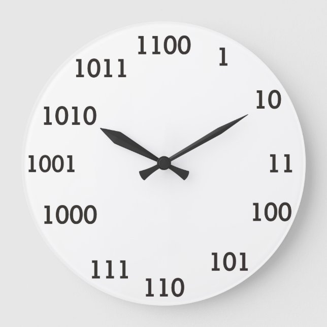 Grande Horloge Ronde Clock binaire (Recto)