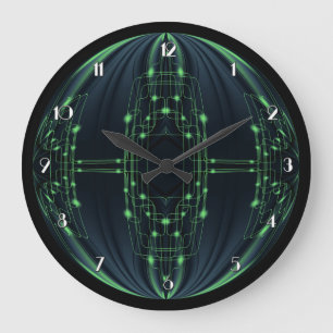 Grande Horloge Ronde Clock de Green Light Technology