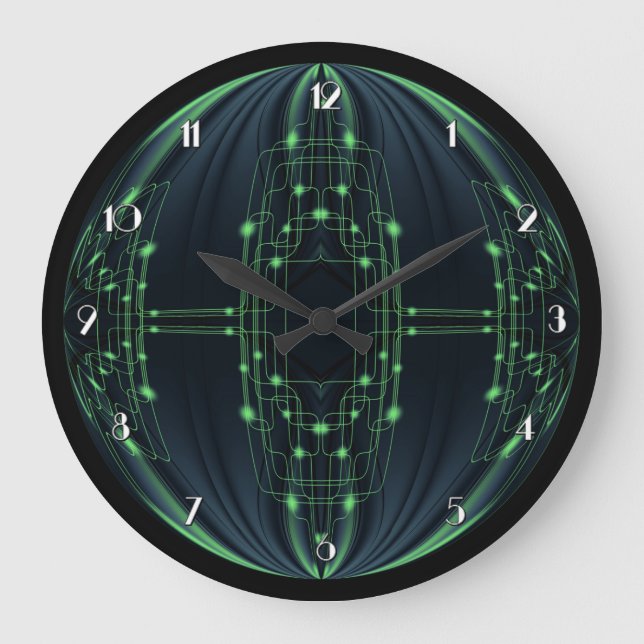 Grande Horloge Ronde Clock de Green Light Technology (Recto)