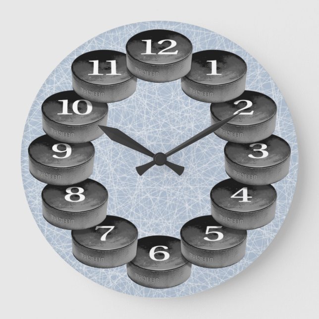 Grande Horloge Ronde Clock de hockey (Recto)