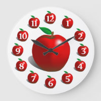 Clock de l'apple rouge