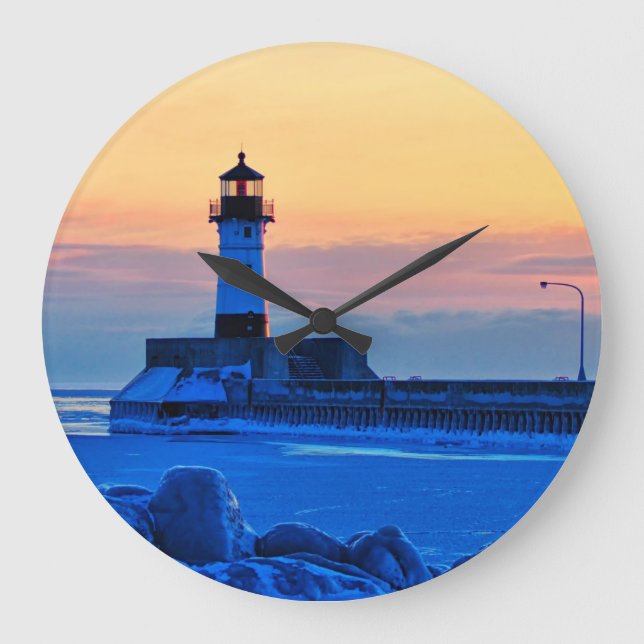 Grande Horloge Ronde Clock de Lighthouse (Recto)