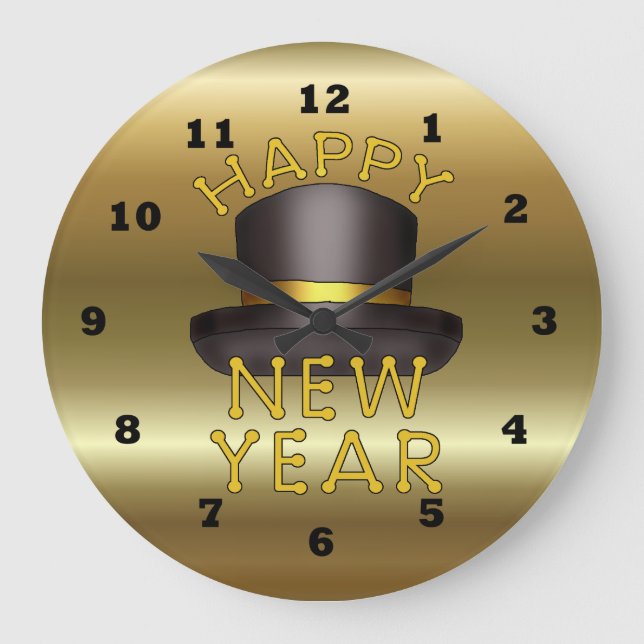 Grande Horloge Ronde Clock de New Year (Recto)