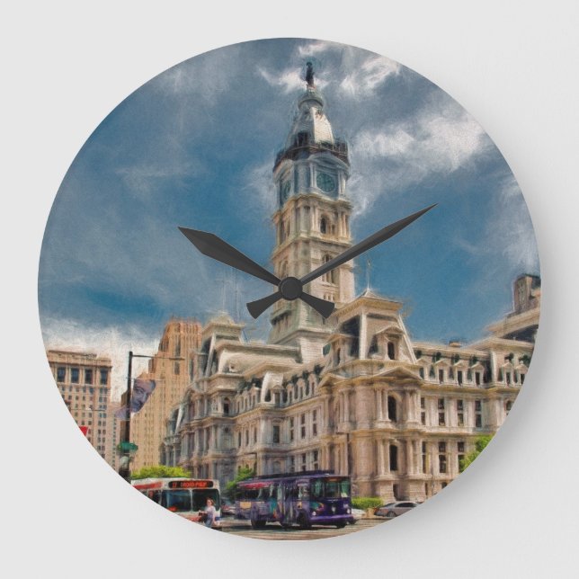 Grande Horloge Ronde Clock de Philadelphie (Recto)