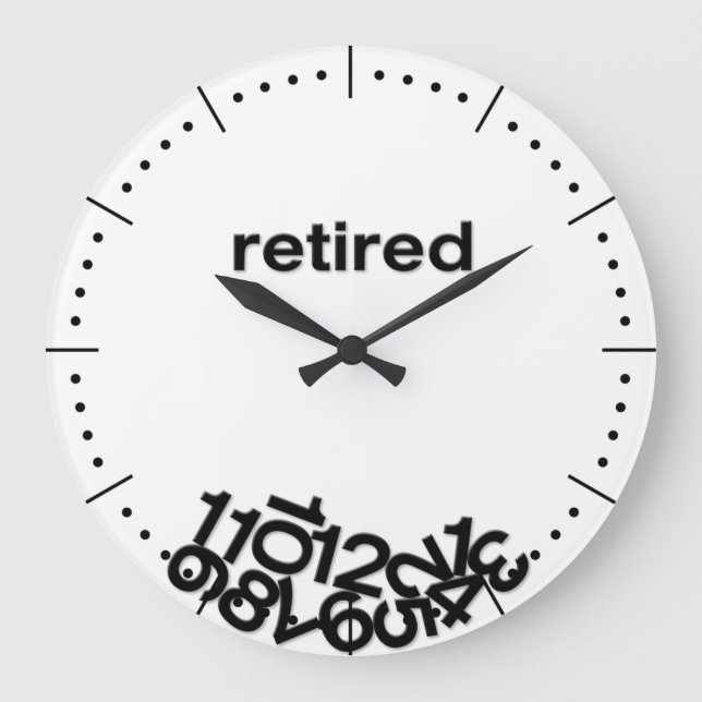 Grande Horloge Ronde Clock de Retired (Recto)