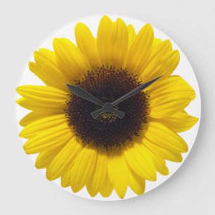 Grande Horloge Ronde Clock de Sunflower