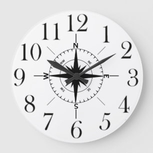 Grande Horloge Ronde Clock de Wall