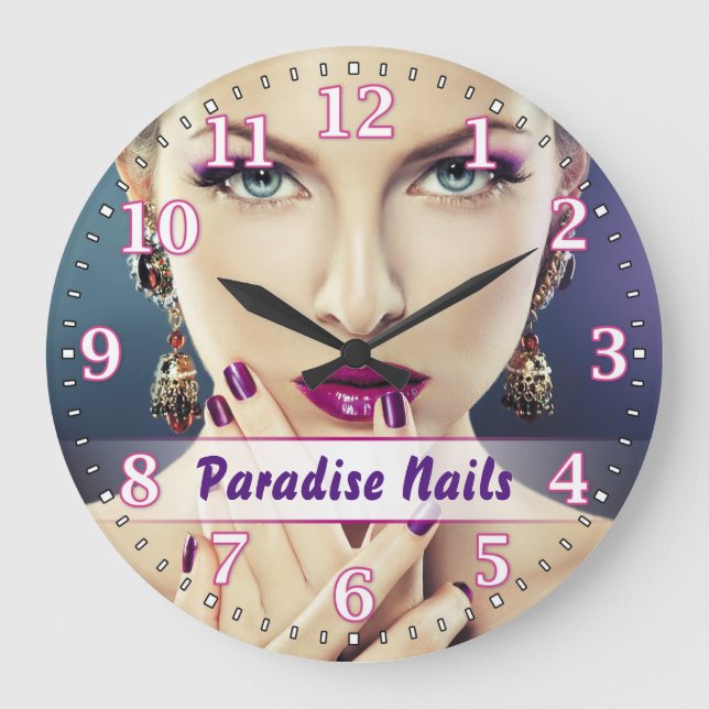Grande Horloge Ronde Clock de Wall Personnel (Recto)