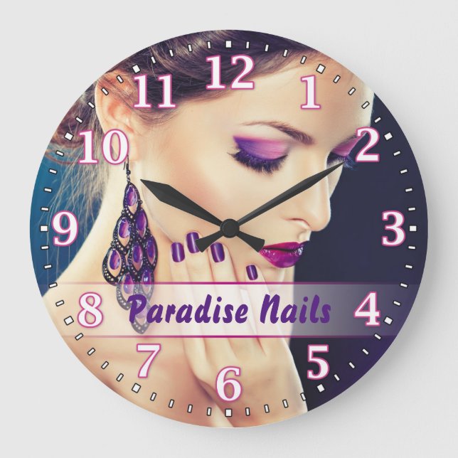 Grande Horloge Ronde Clock de Wall Personnel (Recto)