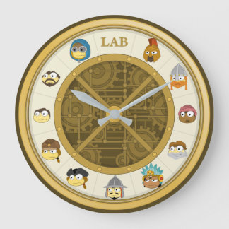 Grande Horloge Ronde Clock de Wall Tangled