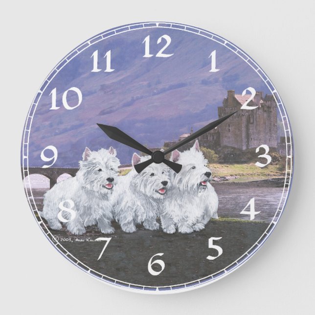 Grande Horloge Ronde Clock de White Terrier (Recto)