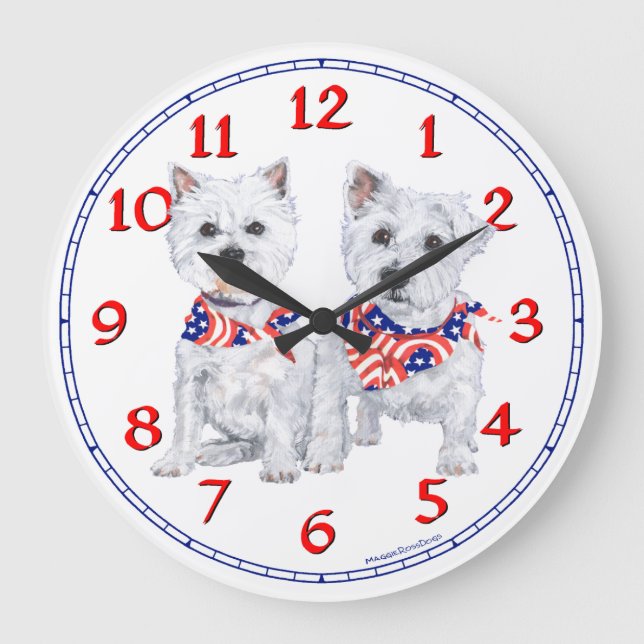 Grande Horloge Ronde Clock de White Terrier (Recto)