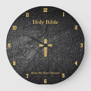 Grande Horloge Ronde Clock du mur de la Sainte Bible