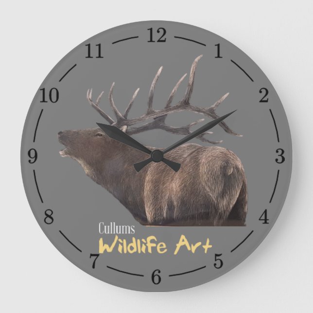 Grande Horloge Ronde Clock Elk (Recto)