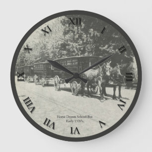Grande Horloge Ronde Clock Horse Drawn