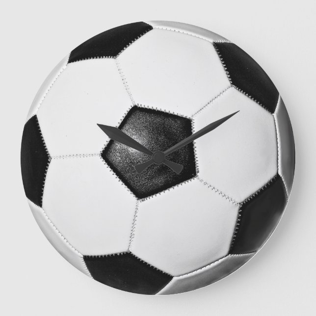Grande Horloge Ronde Clock large de Soccer (Recto)