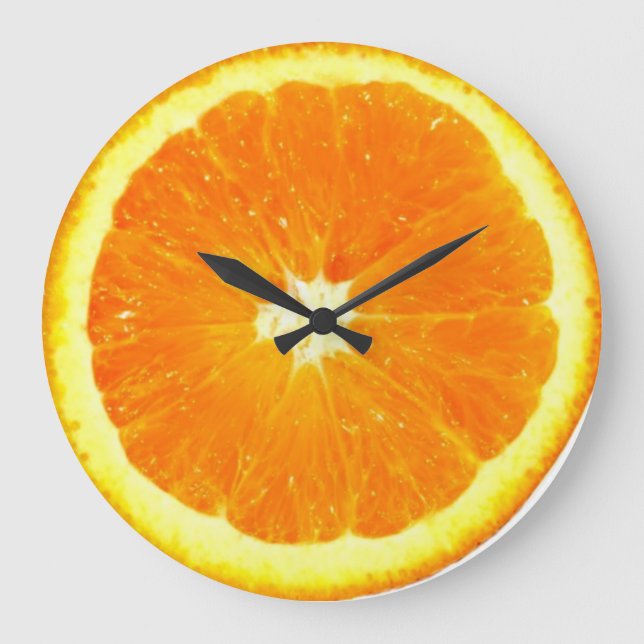 Grande Horloge Ronde Clock orange fruit (Recto)