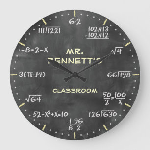 Grande Horloge Ronde Clock personnalisable