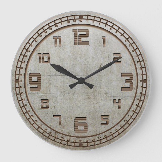 Grande Horloge Ronde Clock Steampunk (Recto)