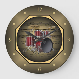 Grande Horloge Ronde Clock-tagon ~ Drum Set ~ Sheet Music ~ Toscan ~ To