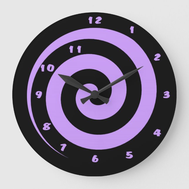 Grande Horloge Ronde Clock Wall Spiral (Recto)