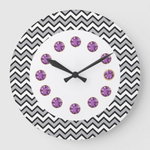 Grande Horloge Ronde Clock Zig