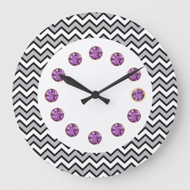 Grande Horloge Ronde Clock Zig (Recto)
