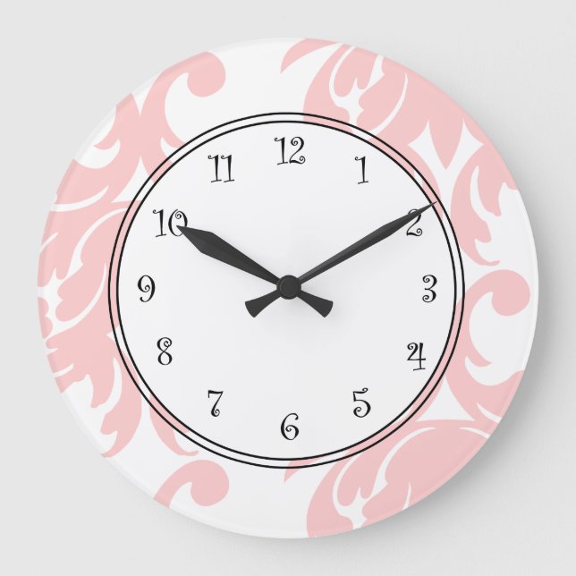 Grande Horloge Ronde Clocks de Damask (Recto)