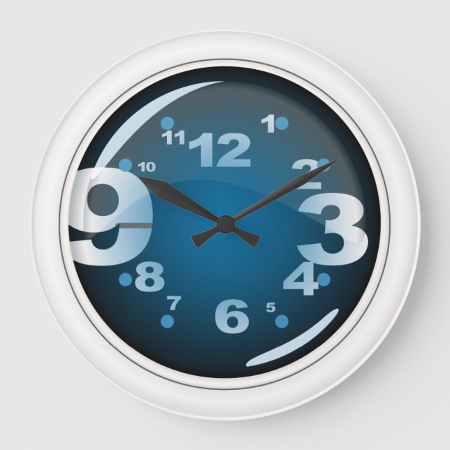 Grande Horloge Ronde Clocks de Funky Wall (Recto)