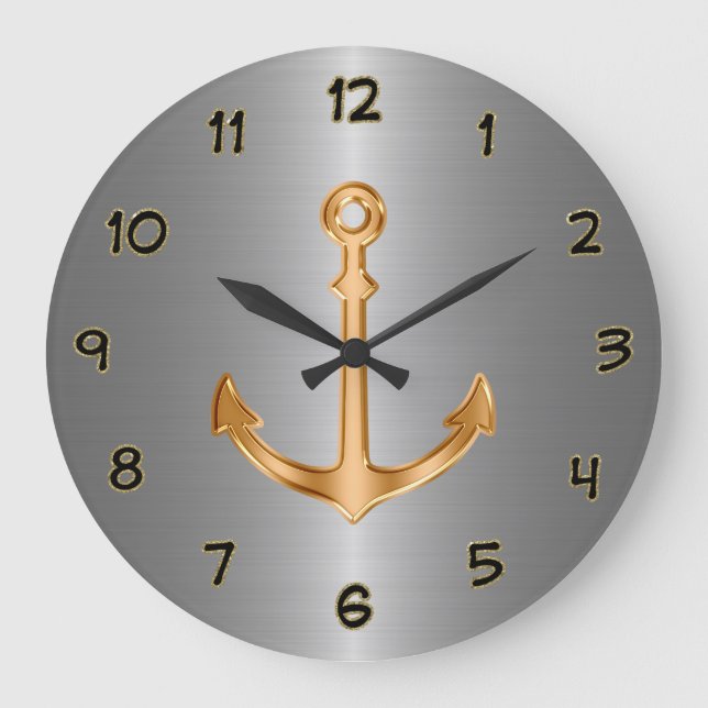 Grande Horloge Ronde Clocks de Wall Decor (Recto)
