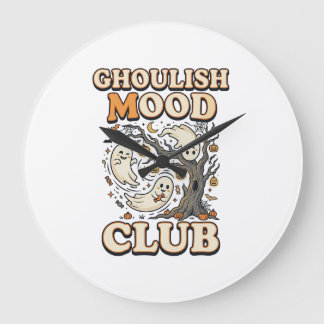 Grande Horloge Ronde Club d'ambiance sinistre Halloween