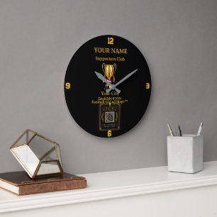 Grande Horloge Ronde Club de Supporters Personnalisés : football Achemp
