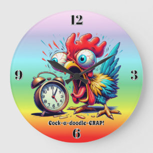 Grande Horloge Ronde Cocorico-CRAP !