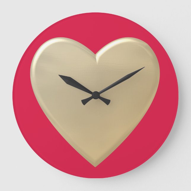 Grande Horloge Ronde coeur d'or (Recto)