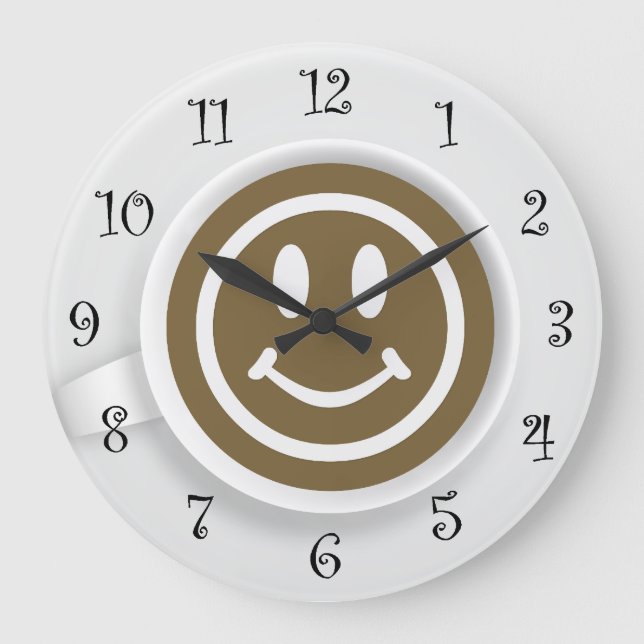 Grande Horloge Ronde Coffee Kitchen Wall Clocks (Recto)