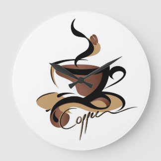Grande Horloge Ronde coffee time cloke