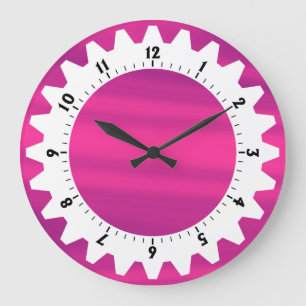 Grande Horloge Ronde Cogged 01 - Pink Sky