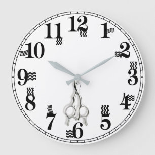 Grande Horloge Ronde Coiffeur
