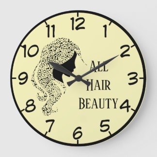 Grande Horloge Ronde Coiffeur salon de coiffure boutique